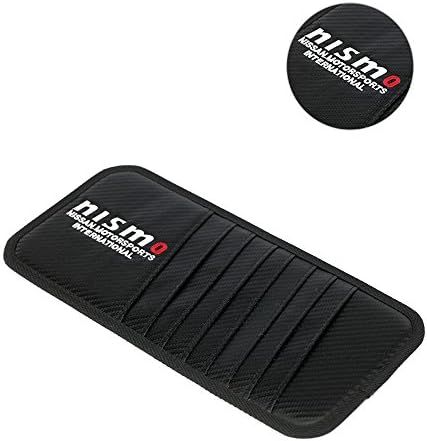YDC Nismo Logo Car Visor Organizer, CD/DVD Disk Storage Holder Case with Velcro Straps, 8 CD Slots for Nismo, Vehicles, Trucks