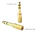 SICOHOME Headphone Adapter Stereo Gold Plug 1/4-inch (6.3mm) Male to 1/8-inch (3.5mm) Female Gold Platedthumb 3
