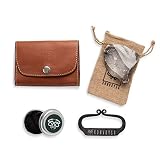 KonvoySG Flint and Steel Kit. Fire Striker, English Flint Stone & Char Cloth Traditional Hand Forged Fire Starter with a Leather Gift Pouch and Emergency Tinder Jute Bag (Coyote Brown)