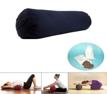 Yoga Bolster rollo color azul oscuro: Amazon.es: Deportes y ...