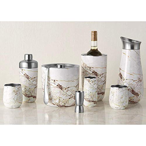 S'well Stainless Steel Wine Chiller 750ml Calacatta Gold Triple