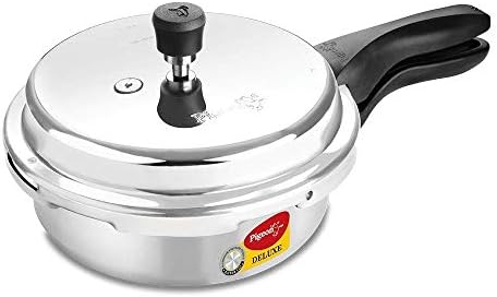 Pigeon 101 Deluxe Pressure Cooker, Silver, W X H X D