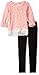 Kensie Girls' Sweater with Lace Trim Hem and Legging