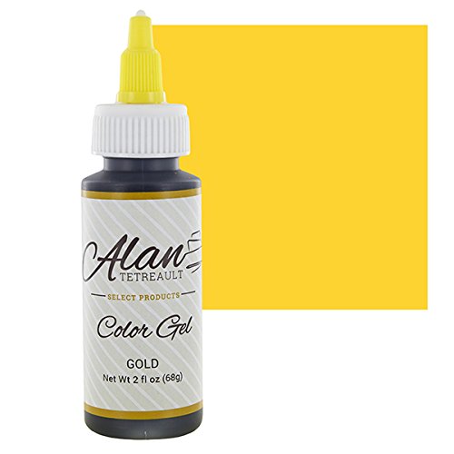 Gold Premium Food Color Gel, 2 Ounces by Chef Alan Tetreault Gold Premium Food Color Gel, 2 Ounces by Chef Alan Tetreault