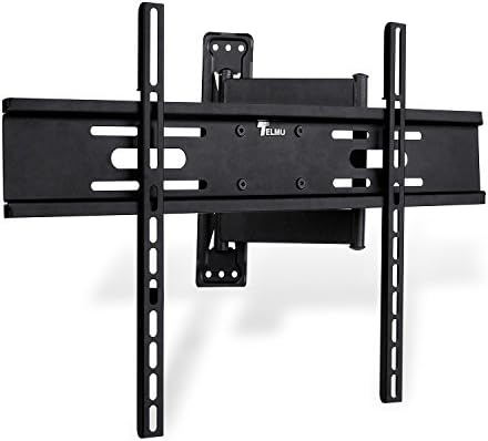 Telmu TV Wall Mount Bracket Cantilever Arm Tilt & Swivel Feature For 32-70" TV Screens Fits LED LCD 3D 4K Plasma TVs with +5°/ -15°Tilt 180°Swivel Max VESA 600x400- Super Strong 50kg Weight Capacity