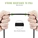 AUAUA Micro USB Cable[3-Packs] 2.1A Fast Charging & High Speed Data Sync,Anti Winding Design,for Android Devices,Samsung, Sony, HTC, Motorola and More (Black 10cm&1.2m&2m)