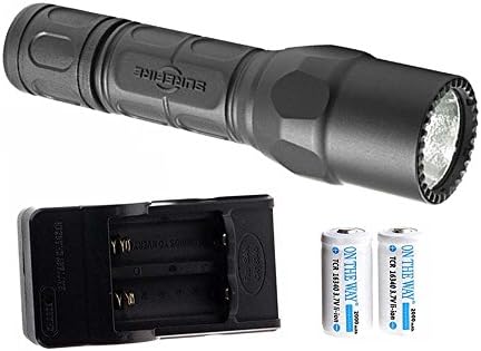 High Lumen LED Tactical Flashlight, Anodized Aluminum Aezel, Nitrolon Body Tough with CR123A Rechargeable set