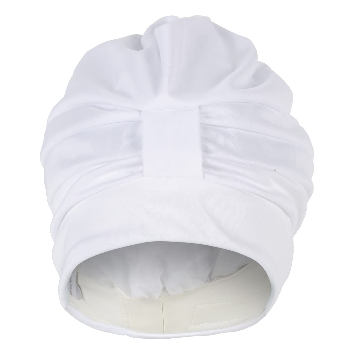 Fashy Women's 3473 10 Fabric Swim Turban with Velcro Strip - White