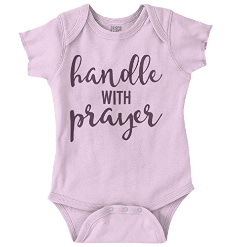 With Prayer New Parents Christian Baby Gifts Funny Cute Baby Onesie Bodysuit