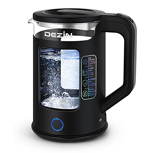 Dezin Electric Kettle with Keep Warm Function, BPA Free WindowGlass