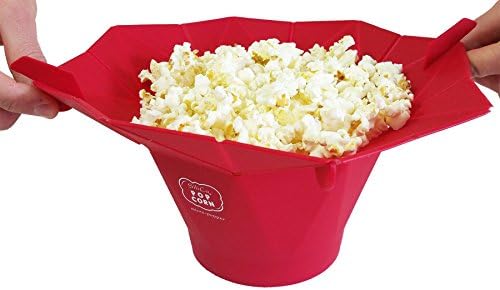 Silicone Microwave Popcorn Popper | Micro-Popper | Popcorn Maker | Red