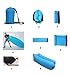 Lougnee Inflatable Lounger Air Sofa, Portable Quick Compression Air Lounge Bag Dream Beach Chair for Camping Swimming Park Backyard and Other Home Outdoor Activities - Deep Blue