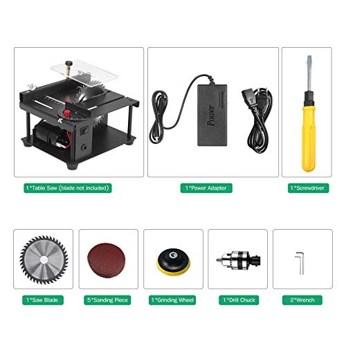 200W Tischkreissäge Mini Precision, Holzbearbeitung DIY Kreissäge, Drehbank Poliermaschine Bohrmaschine, 35MM… – Bild 3