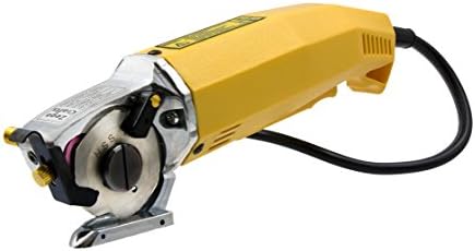 Zega Electric Rotary Fabric Cutter - Handheld 2" Round Knife Cloth, Fabric, Leather &amp; Carpet Cutting Machine