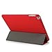 KHOMO - Compatible with iPad 5th 6th Generation (2017 & 2018) 9.7 inch Case - Dual Series - Ultra Slim Hard Cover with Auto Sleep Wake Feature - Red