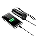 SUAOKI 4-in-1 Cree Led Rechargeable Brightest Flashlight Torch Light Powered by 5,200mAh External Battery Charger with Window Smasher and Belt Cutter Emergency for Car Waterproof IPX6