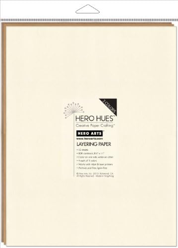 Hero Arts Hues Mixed Layering Paper, Earth