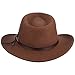 SCALA Men's Crushable Felt Outback, Pecan, Small