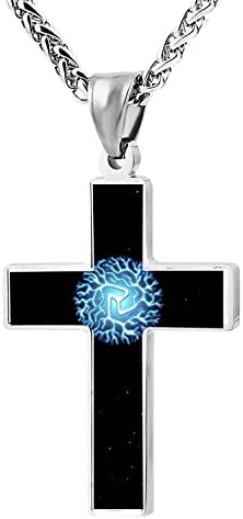BlingDi Fashion Design Energy Ball Zinc alloy Religious Cross Pendant Necklace