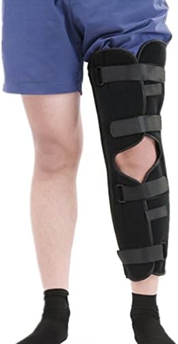 ILOLSports Adjustable Knee Immobilizer Brace Patella Fracture Brace, One Piece (l)