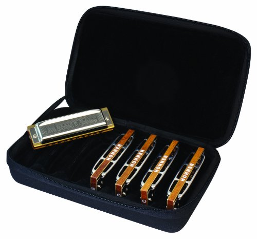 Hohner COB Case of Blues 5 Harmonica Bundle - Keys of G, A, C, D, & E