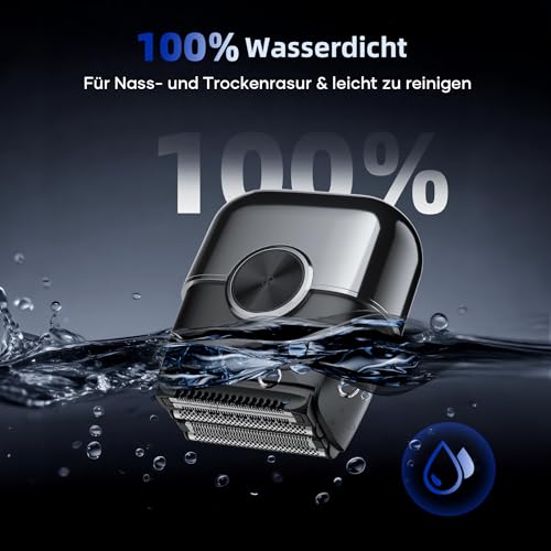 Kensen 4D Foil Shaver Men's Mini Foil Shaver 120 Minutes Waterproof | Electric Shaver Men's Usb-C Shaver Electric Shaver Dry Shaver Portable for Beard Face Travel