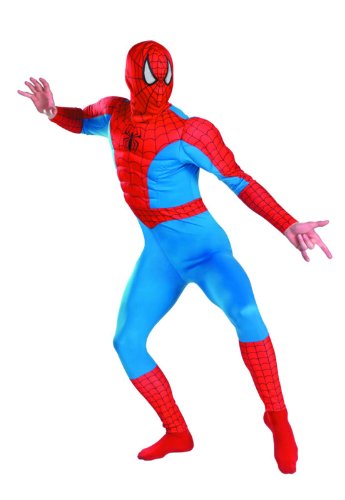 Disguise Men's Marvel Spider-Man Classic Muscle Costume