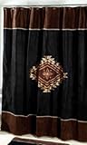 Avanti Linens Mojave Shower Curtain, Black