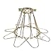 Rustic State Elegant Design Metal Wire Cage by Artifact Design for DIY Lighting Fixtures and Wall Pendant Lamps with Adjustable Cage Openings in Gold