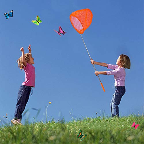 Telescopic Butterfly Nets for Kids 3 Pack Colorful Insect Catching
