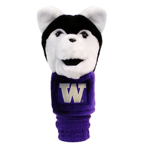 Team Golf NCAA Washington Huskies Mascot Head Cover Mascot Golf Club Headcover, Fits most Oversized Drivers, Extra Long Sock for Shaft Protection, Officially Licensed Product — image 1