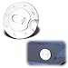 AutoModZone Chrome ABS Fuel Tank Gas Door Cap Cover for 04-08 Ford F-150/05-08 Lincoln Mark LT