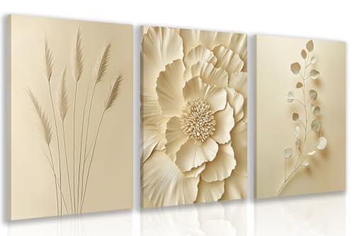 GELDSTEI Neutral Botanical Wall Art Set