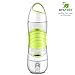 OULYLAN Smart Water Bottle, DIDI Sports Beauty Spray Cup Moisturizing Skin, SOS Warning Light, 2 Hours Reminder Drinking, Cool Mist Humidifier, LED Night Light, USB Recharging 400ml
