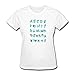 Vadim Women's Tops Cute Letters Print Tshirt Basic O neck Shirts Casual Tee