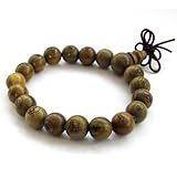 Gozebra(TM) 10mm Green Sandalwood Buddha Word Tibet