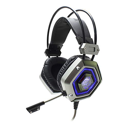 White-Shark-Lion-Auriculares-Gaming-Pc-con-Microfono-Iluminacion-LED-50mm-Diadema-USB