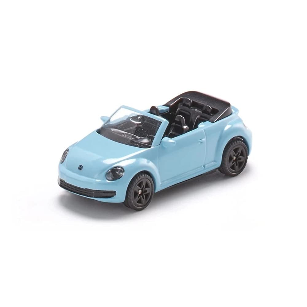 siku 1505, VW Beetle Convertible, Metal,Plastic, Light Blue, Toy car for children, Trailer hitch