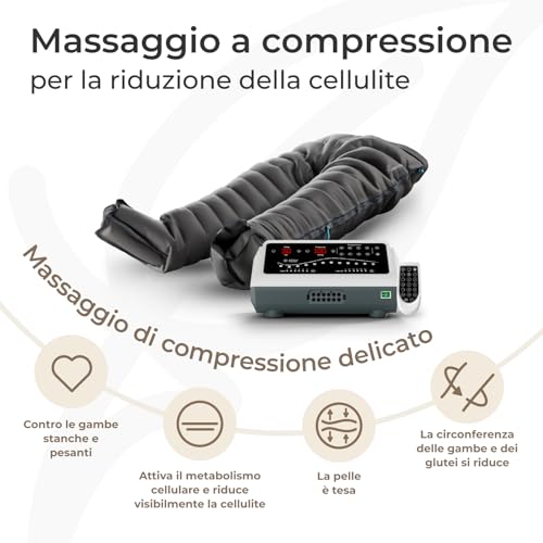 Venen Engel 12 x High Quality Massage Therapists with Lymphatic Trousers, 12 Removable Inner Chambers, Individually Adjustable Chamber Pressure, 8 Massage Programs