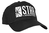 STAR LABS - Unisex Embroidered Baseball Cap Hat s.t.a.r. laboratories comic hero (Black)