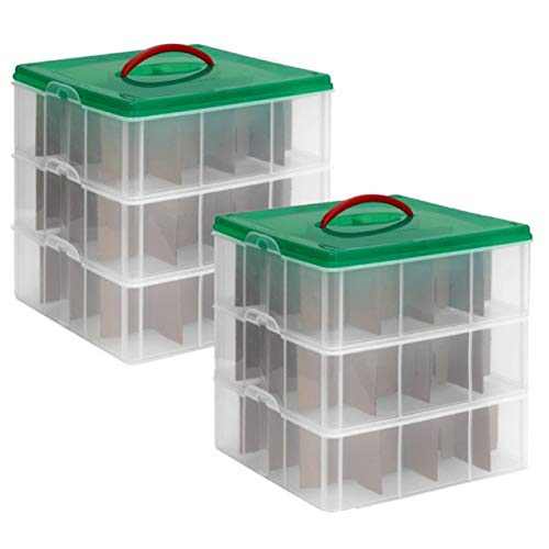 Snapware Snap 'N Stack Square Layer Seasonal Ornament Storage Container