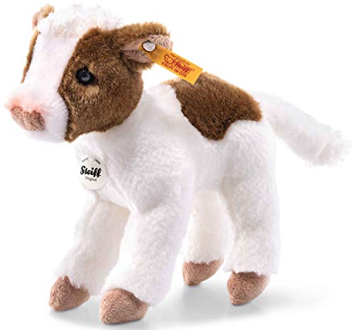 Steiff 72154 Kuh, weiß/braun gefleckt, 16 cm