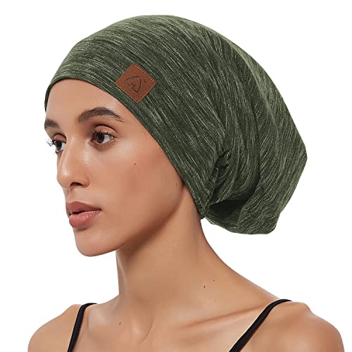 Satin Sleep Cap Bonnet For Curly Hair Slap hat for Long Hair Bamboo Night  Cap for Sleeping Chemo Headwear Hair