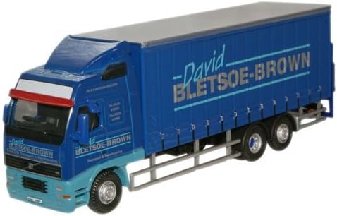 Oxford Diecast 1:76 David Bletsoe Brown Volvo FH Curtainside Lorry Collectable model 76VOL01CL, Large