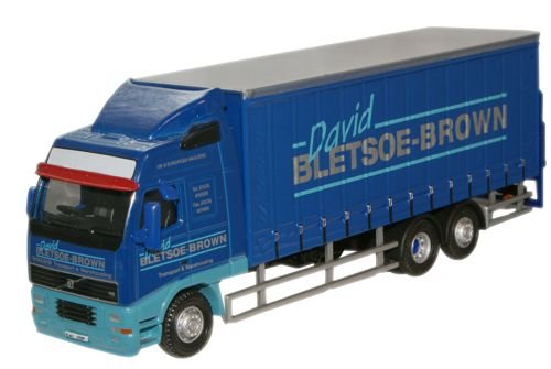 Oxford Diecast 1:76 David Bletsoe Brown Volvo FH Curtainside Lorry Collectable model 76VOL01CL