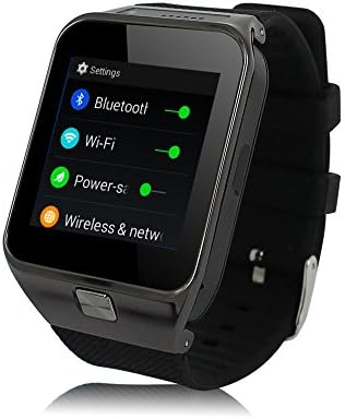 3G Android Watch Phone GPS WIFI Tracking Watch Kids Elder Smart Watch Tracker Pedometer Child Smartwatch Touch Screen OLED SOS Phone Calls GPS /AGPS LBS SIM Car (Black)