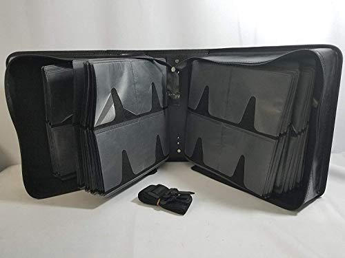 CD Care 520 CD/DVD Binder PU Leather Nylon Material Plus Bonus Carrying Strap Reinforced Handle (Frustration-Free Packaging) (Full Black) - Thumbnail 2