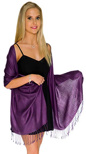 purple shawl wedding