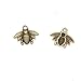 SenseYo 60 Pcs Brass Plated Metal Lovely Bee Honeybee Charm Pendant (20.5x16MM)