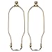 Royal Designs, Inc. HA-1001-10BR-2 Heavy Duty Harp for Lamp Shade Holder, 10 inch, Polished Brass Base, 2-Pack